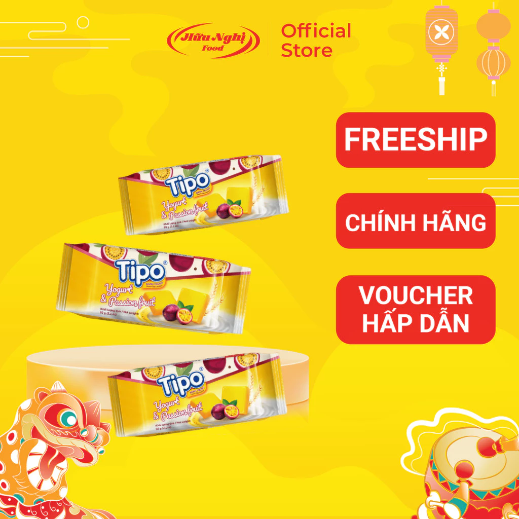 Bánh Trứng Nướng Tipo Chanh leo 60g