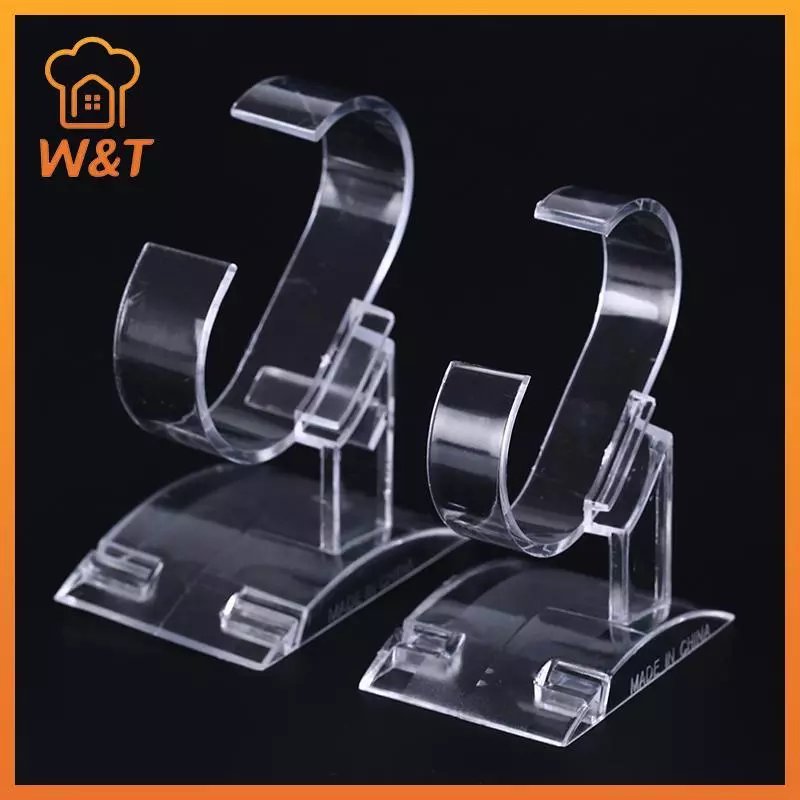 [W & T] màn hình đồng hồ đeo tay bằng nhựa trong suốt ra giá đỡ giảm giá trưng bày công cụ đứng Mới