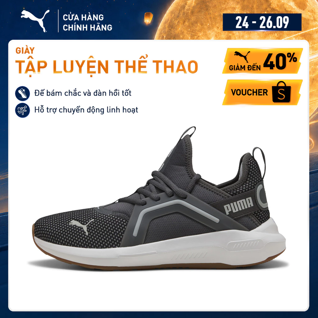 Giày Thể Thao PUMA Unisex Softride Enzo 5 Premium Dusky Gray-Gray Echo Màu Xám
