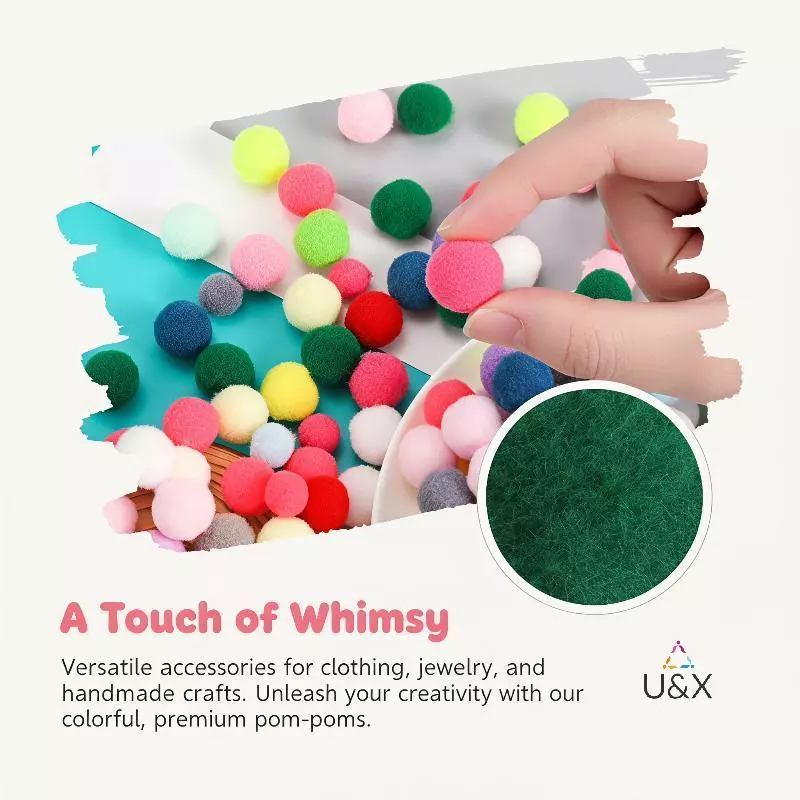 U & X 50 Pa Mềm Nhiều Màu Bóng Len Polyester Nhẹ Không Độc Hại Cho DIY Handmade Trang Sức Dự Án MỚI
