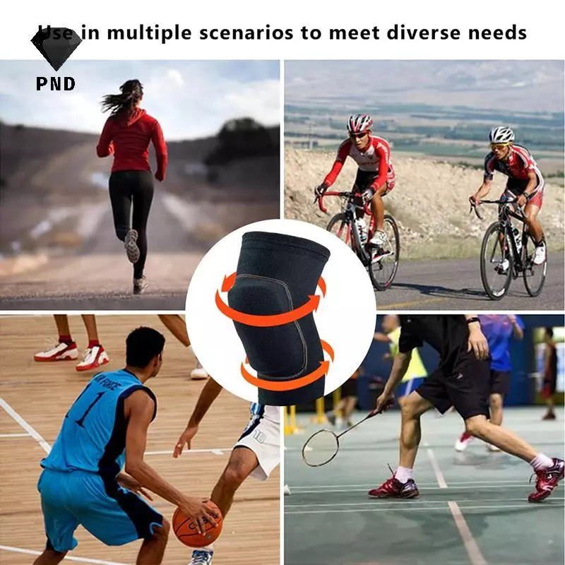 PND Sportspression Miếng Lót Đầu Gối Co Giãn Bảo Vệ Đầu Gối Thiên Thần Bọt Biển Nẹp Đầu Gối Hỗ Trợ Nhảy Múa Tập Luyện Tập Yoga raoog