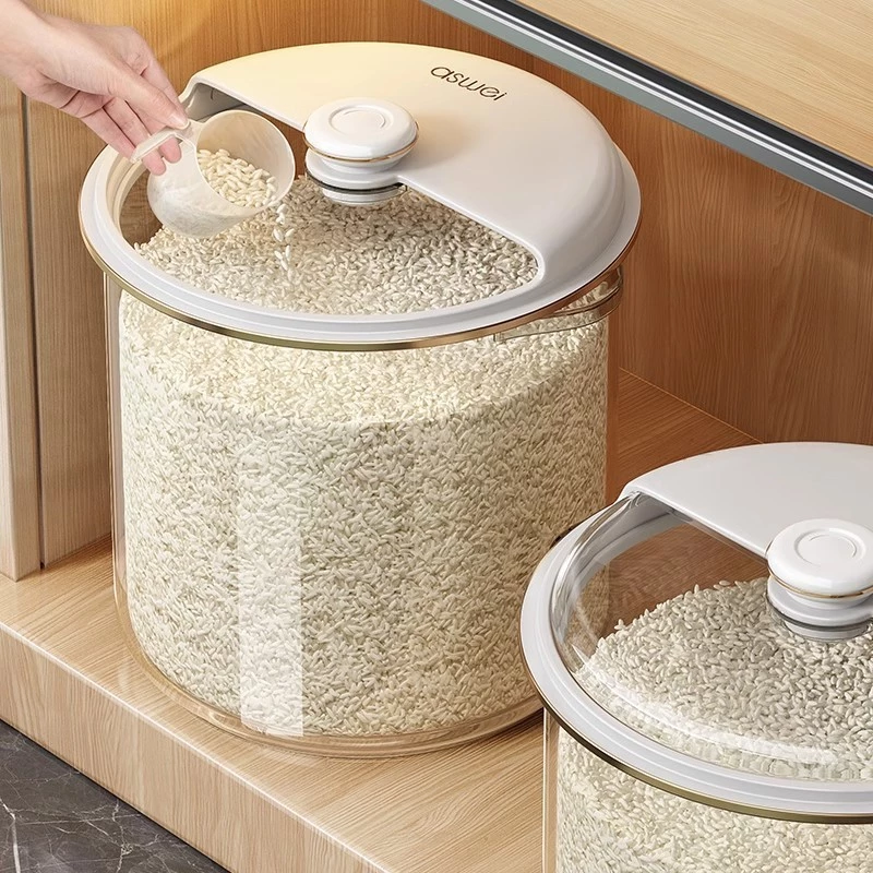 [Sản phẩm mới] Xô gạo Hộ gia đình Chống côn trùng Chống ẩm Bình cơm kín Hộp đựng gạo cấp thực phẩm Hộp đựng gạo Hộp đựng bột nhà bếp T