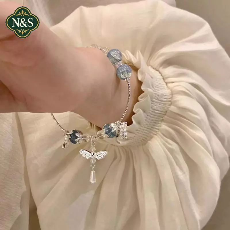 NS Bướm Vòng Tay Cổ Gió Phong Lan Người Bạn Thân Vòng Tay Tinh Tế Làm Đẹp Cao Cấp Vintage Quà Tặng NS