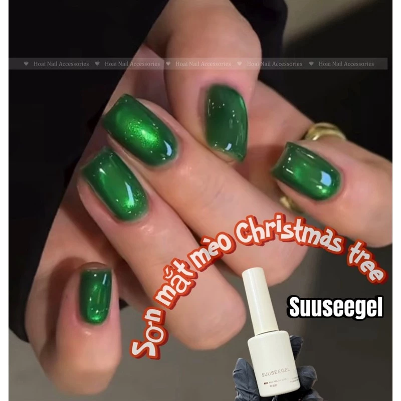 Sơn gel hot mắt mèo Christmas tree suuseegel