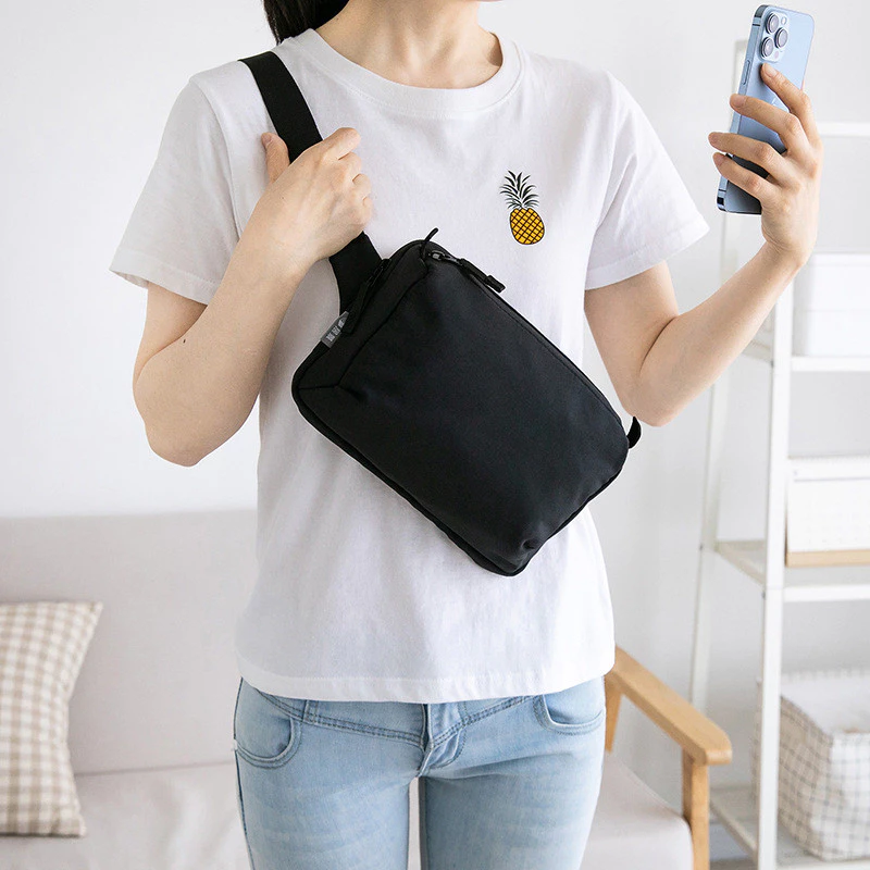 Túi Thắt Lưng Nam Mới Ngoài Trời Đa Năng Túi Thắt Lưng Nhật Bản Hàn Quốc Thường Ngày Nam Nữ Túi Đeo Vai Ngực Nam Hợp Thời Trang