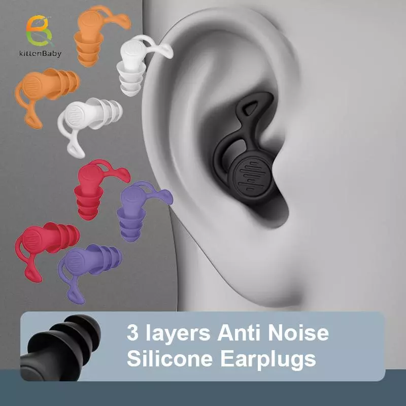 [Baby-t] 1 Cặp Nút Tai Silicon Chống Tiếng Ồn Bơi Nút Tai Cách Ly Cho Công Sở Ngủ Lướt Sóng Mềm Mại Thoải Mái Bảo Vệ Tai [Mới]