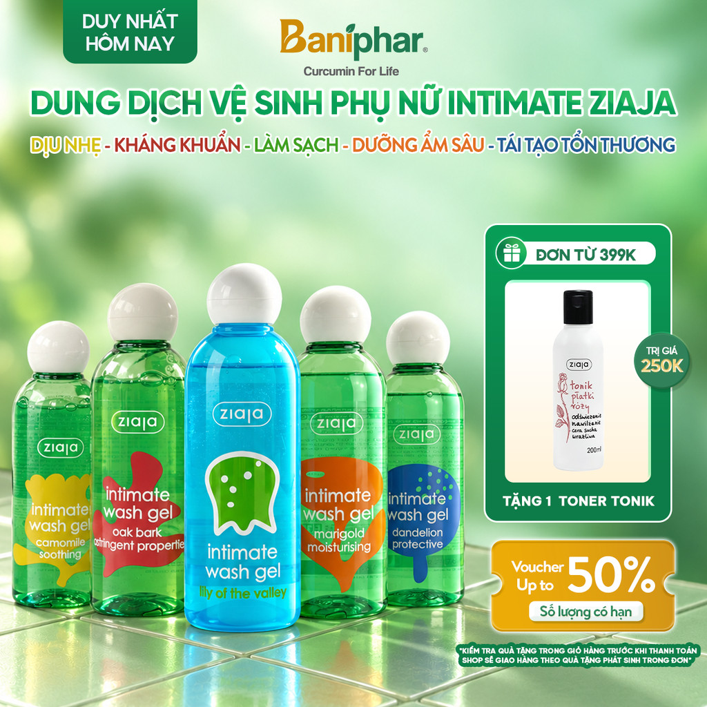 Dung Dịch Vệ Sinh Phụ Nữ Intimate ZIAJA Ba Lan Giúp Dưỡng Ẩm, Làm Sạch Khử Mùi…