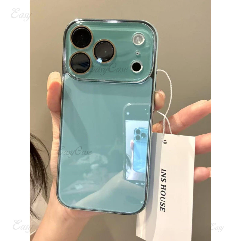 Ốp điện thoại kính nhạy cảm băng cao cấp Ins cho iPhone 17 16 15 14 13 ProMax chống trượt và chống rơi mặt sau bảo vệ
