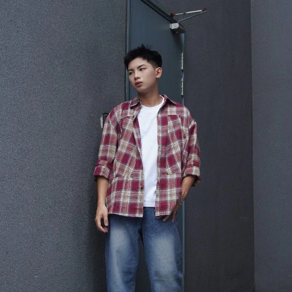 Áo sơ mi dài tay Flannel Patched ODIN CLUB, Áo sơmi caro nam nữ unisex, Local Brand ODIN CLUB