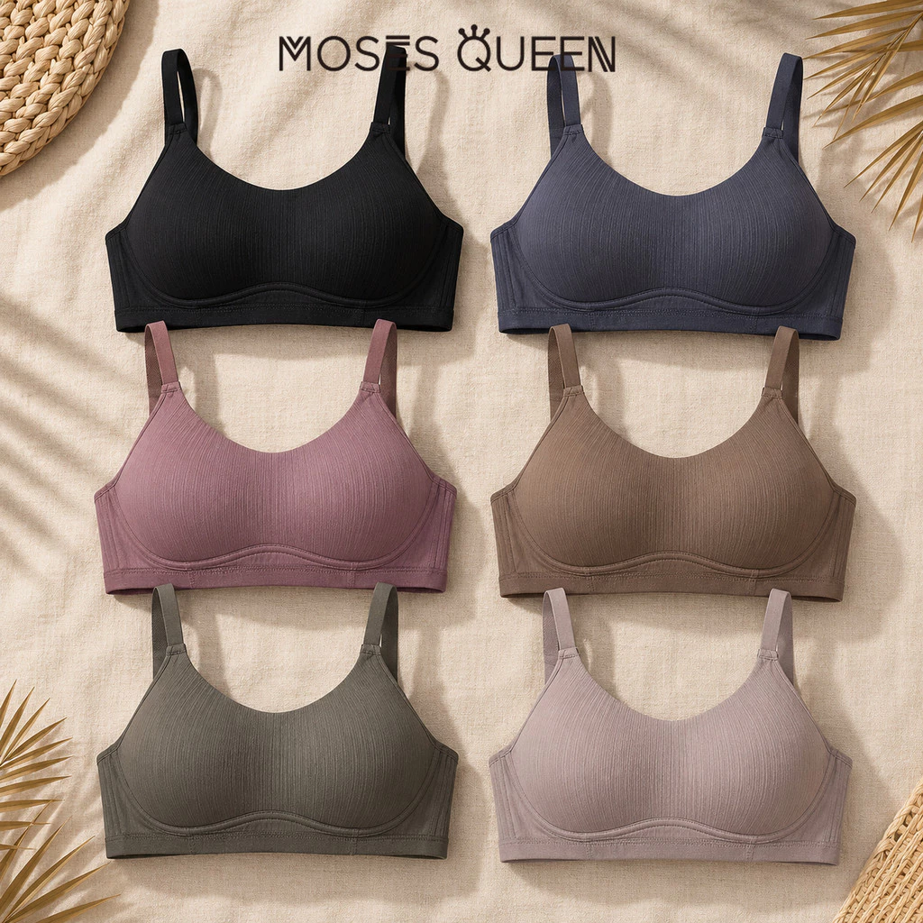 MOESSQUEEN Chất lỏng nền dành cho đồ lót nữ, phong cách mùa hè nhẹ nhàng, ngực nhỏ, thu thập và định hình ngực, chống đầy hơi, vô hình, thích hợp cho nữ #87838