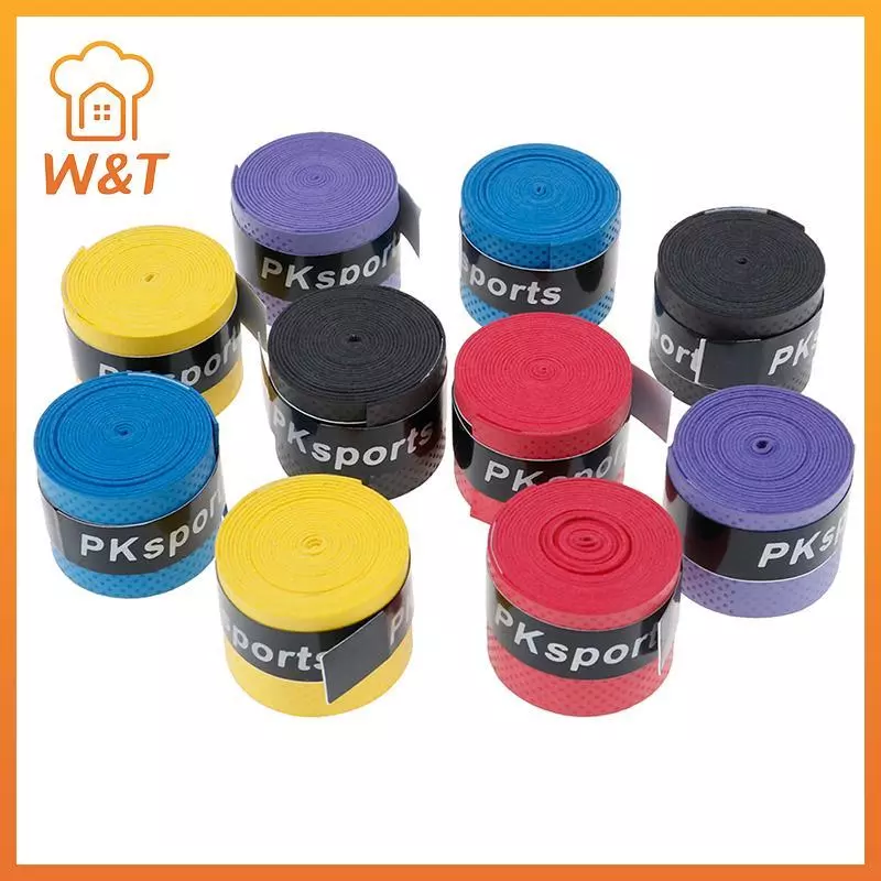 [W & T] 10 Chiếc Tennis Squash Vợt Ban Nhạc Kẹp Băng Cần Câu Mồ Hôi Tay Cầm Mồ Hôi Ban Nhạc Mới