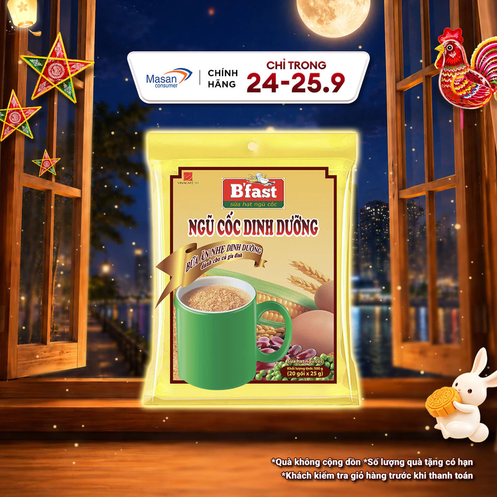 Sữa Hạt Ngũ Cốc B'Fast - Túi 20 Gói x 25g
