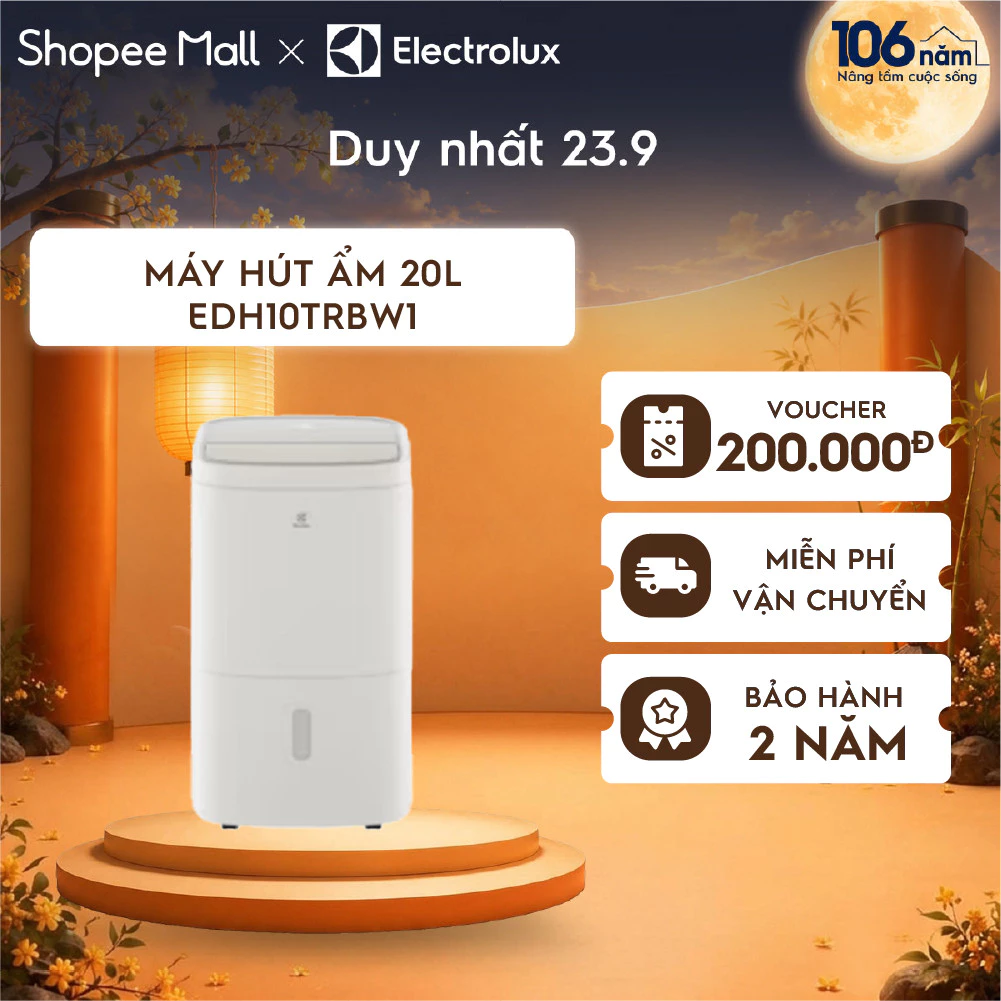 Máy hút ẩm Electrolux UltimateHome 300 20L EDH10TRBW1 cho phòng 42m²