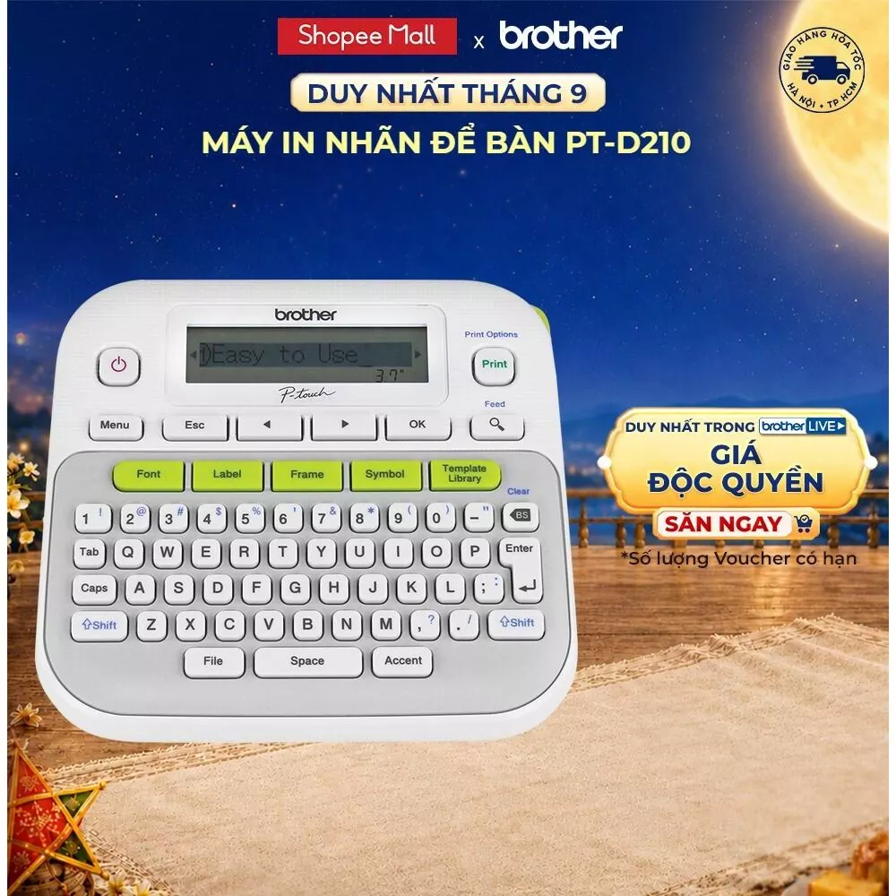 Máy in nhãn Brother PT-D210