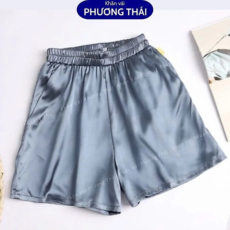 Quần đùi lụa massage xông hơi nam nữ freesize dưới 70kg