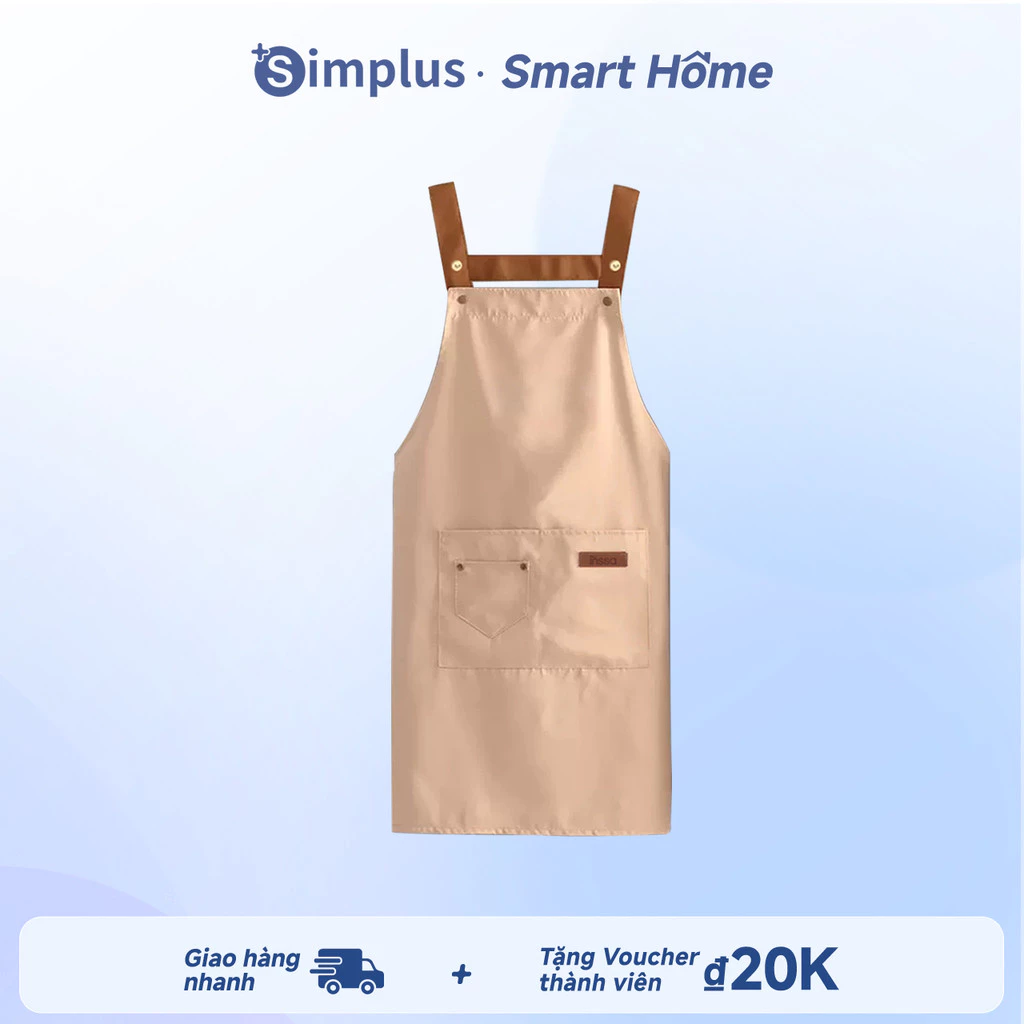 Simplus Tạp dề, tạp dề chống thấm nước và chống dầu nhà bếp, áo tạp dề dành đồng phục cho các quán cafe ZENP016