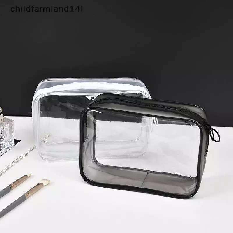 Túi Đựng Mỹ Phẩm Trong Suốt PVC Nữ Dây Kéo Trong Suốt Túi Trang Điểm Làm Đẹp Du Lịch Trang Điểm Tổ Chức Bảo Quản Tắm Vệ Sinh Túi Rửa