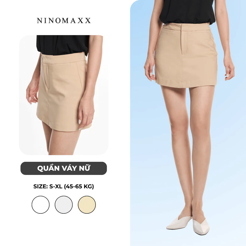 Quần Váy Nữ Chất Cotton Co Giãn Phù Hợp Đi Học, Đi Làm NINOMAXX 2505023