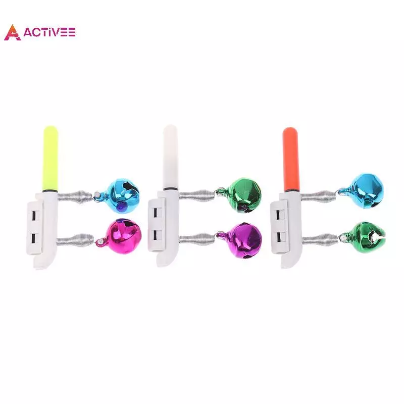 < Activee > Câu Cá Cắn Báo Động Cần Câu Đôi Chuông Cần Kẹp Đầu Đèn Cảm Ứng Đèn Flash Đêm Sáng LED Không Có Pin Câu Chuyện Đèn Flash LED Đẹp