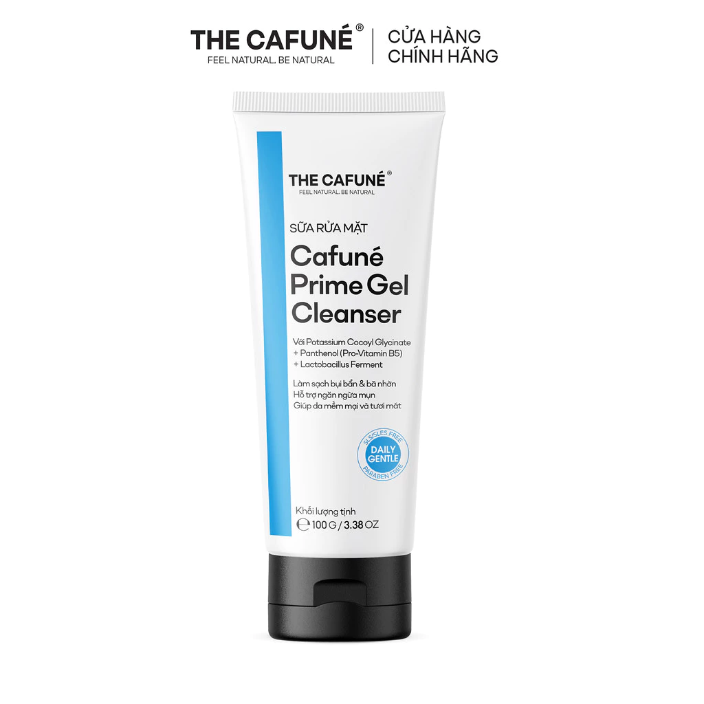 Sữa Rửa Mặt Cafuné Prime Gel Cleanser 100g, Làm Sạch Da Khỏi Bụi Bẩn & Bã Nhờn, Giúp Da Thông Thoáng