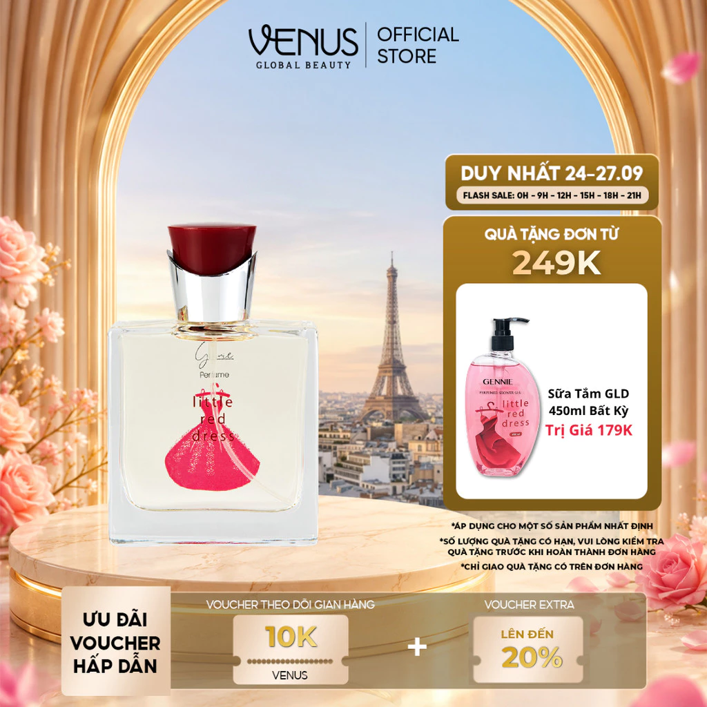[LIVE ĐỘC QUYỀN] [MUA LÀ CÓ QUÀ] Nước Hoa Nữ Gennie Little Dress hương thơm ngọt ngào, thời thượng 50ml