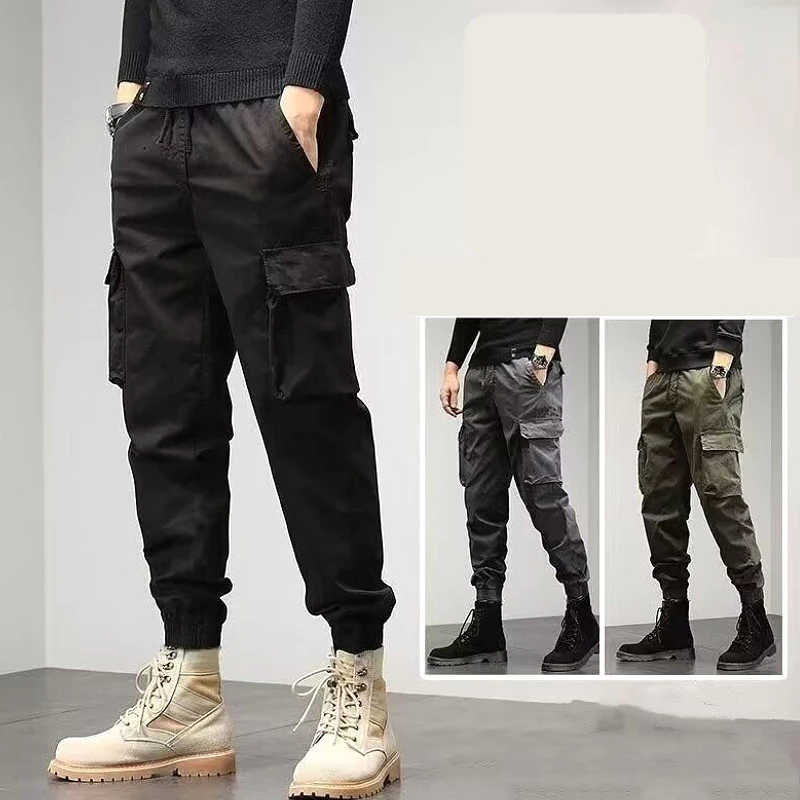 Quần chở hàng nam GKSS Nhật Bản phong cách Harajuku, dáng rộng, bền và chất lượng cao
