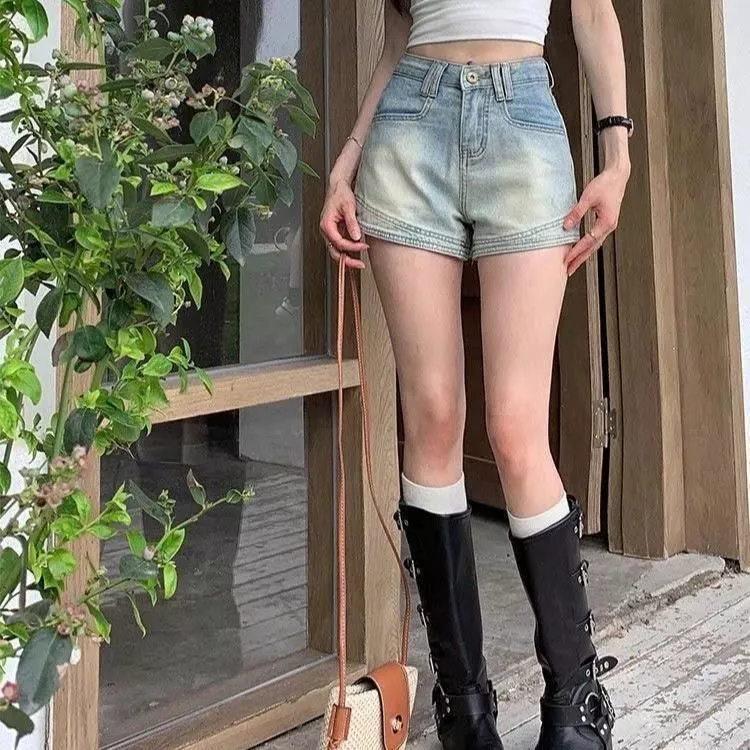Quần short nữ ngắn cạp cao, bò ngắn thời trang , tôn dáng phong cách hiện đại KoKo QS17