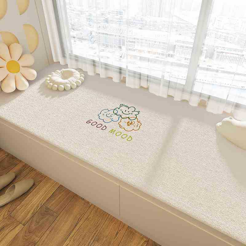 [Sản phẩm mới] Thảm cửa sổ vịnh Cashmere hoạt hình đơn giản Bốn mùa giả phổ thông Cashmere chống bụi bẩn Bàn cà phê Thảm Sofa Chăn phòng ngủ Chăn đầu giường