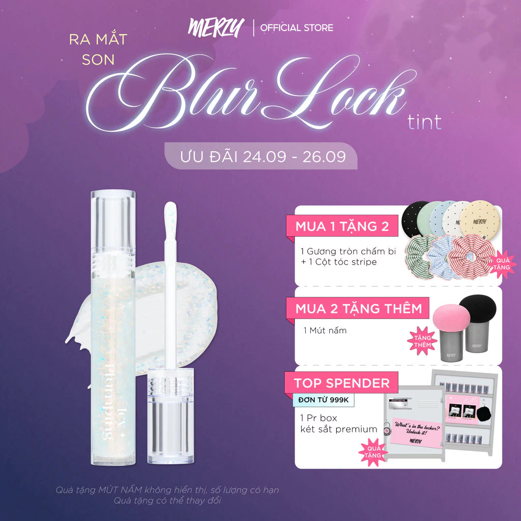 Son Bóng Cho Môi Căng Mọng Merzy Icy Plumping Lip Gloss 4.5g