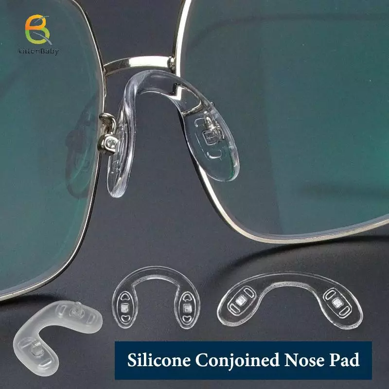 [Baby-t] 4 Miếng đệm mũi silicon hình chữ U chống trượt-Bộ dụng cụ sửa chữa cho phụ kiện mềm mại và thoáng khí có thể thoải mái cho kính mắt [mới]
