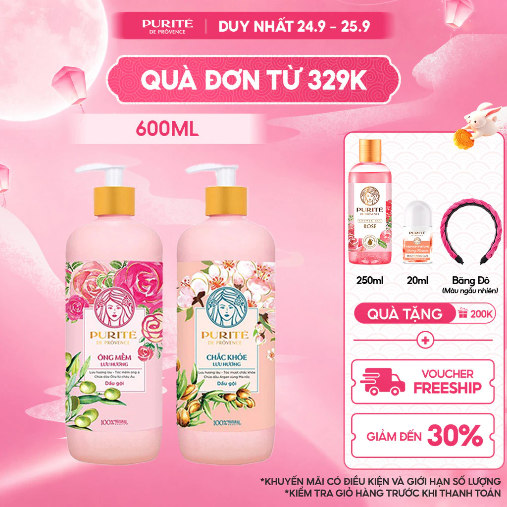 Dầu Gội Purité Lưu hương 600ml