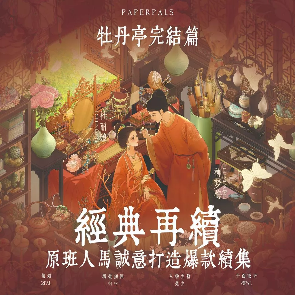 Idako [Paperpals · 2608] 5 Miếng Dán Cảnh Quan Kích Thước Lớn Câu Chuyện Dầu Đặc Biệt Cổ Hoa Mai Xây Dựng Tranh Đứng SS808