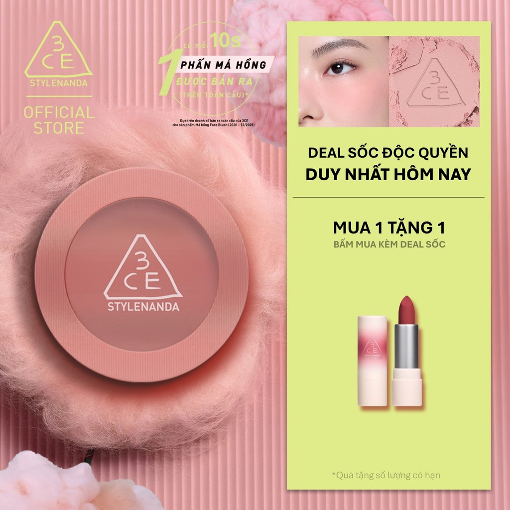 Phấn Má Hồng Mịn Lì 3CE Face Blush