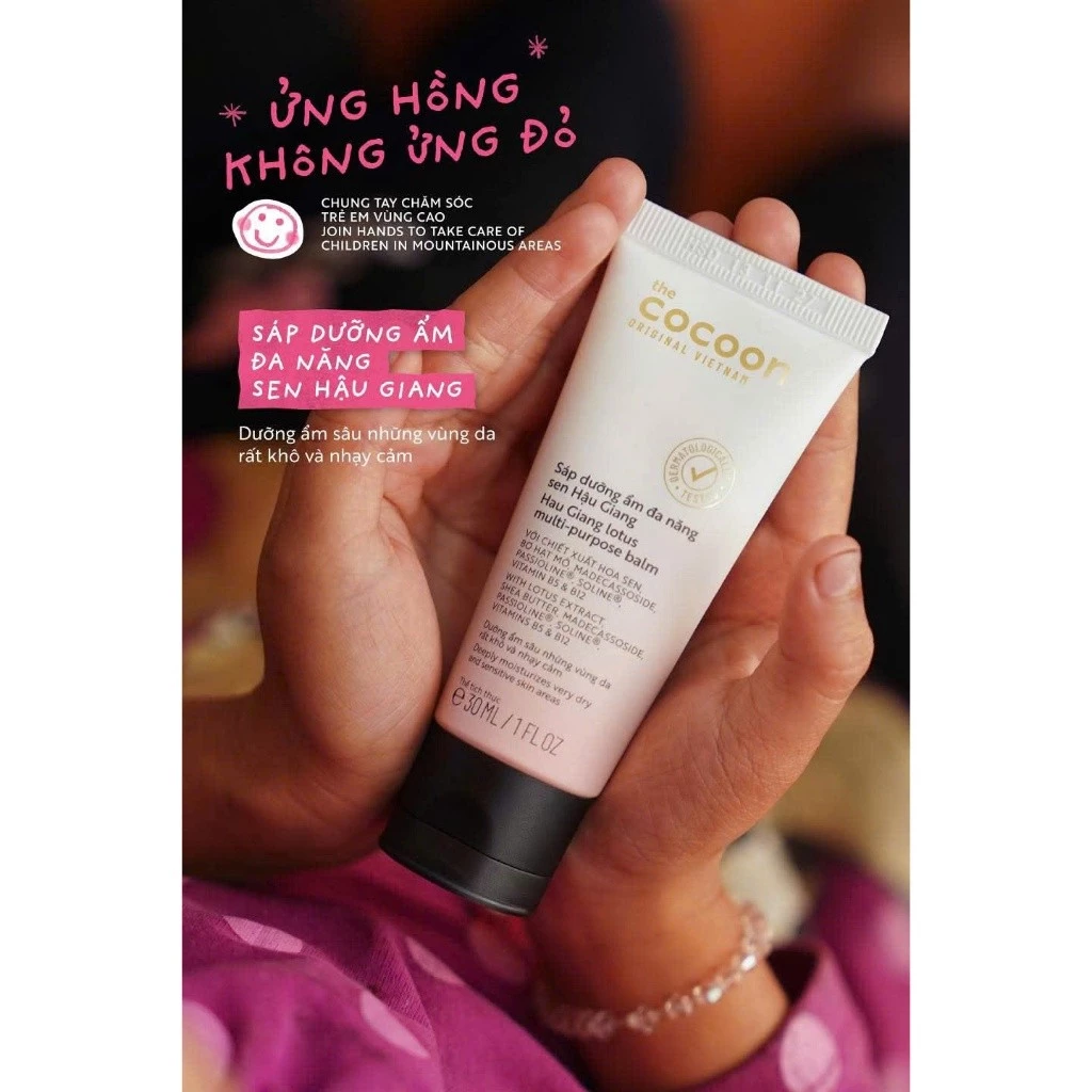 🌸 Sáp Dưỡng Đa Năng Sen Hậu Giang Cocoon Chính Hãng 30ml (Voucher Extra, Freeship)