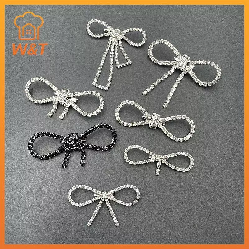 [W & T] Thời Trang Sáng Bóng Kim Cương Giả Nơ Bule Ngọc Trai sel Pin Kim Cương Bule DIY May Giày Túi Đính Phụ Kiện Cưới Quà Tặng Mới