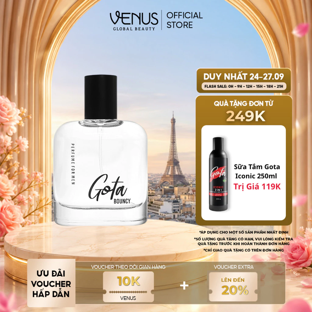 [MUA LÀ CÓ QUÀ] Nước Hoa Nam Gota hương thơm mạnh mẽ, nam tính chính hãng 50ml
