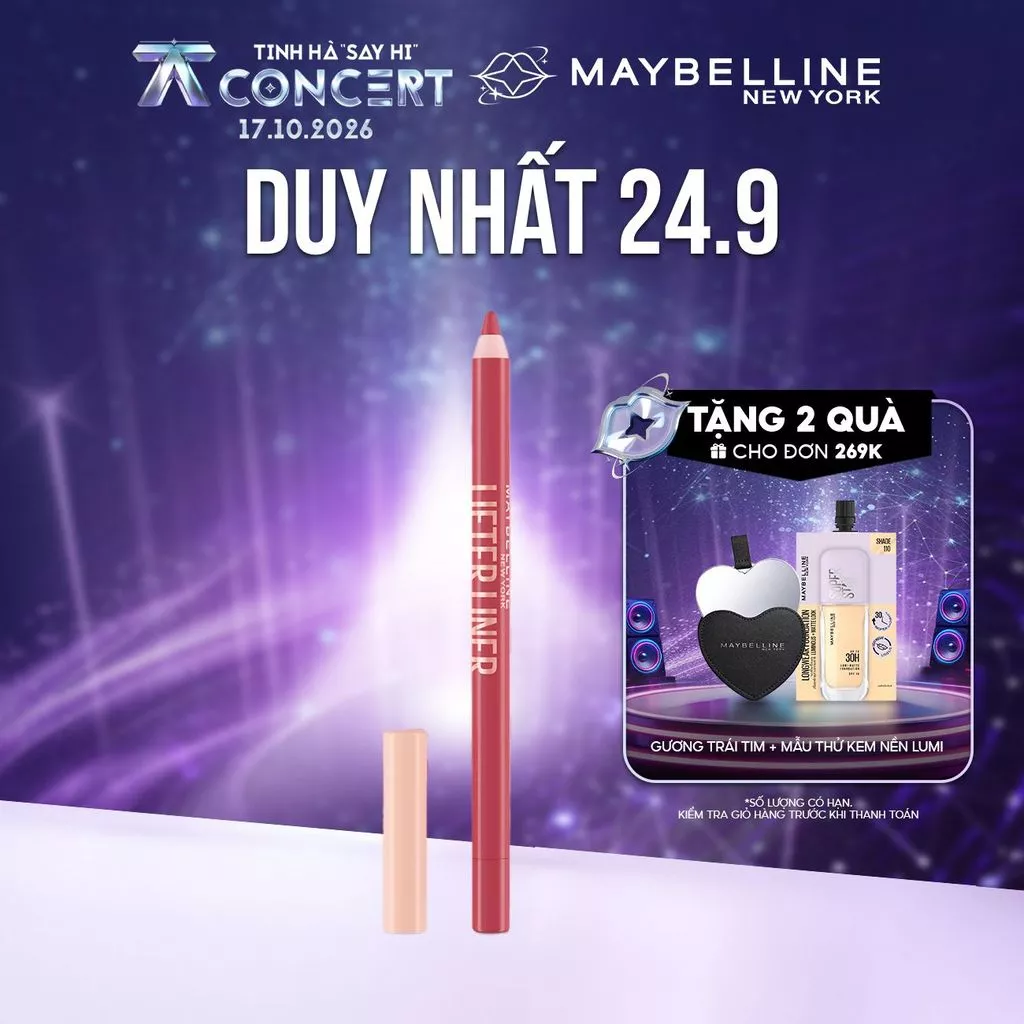 Chì kẻ môi mềm mịn Maybelline Lifter Liner Maybelline New York 1.2g