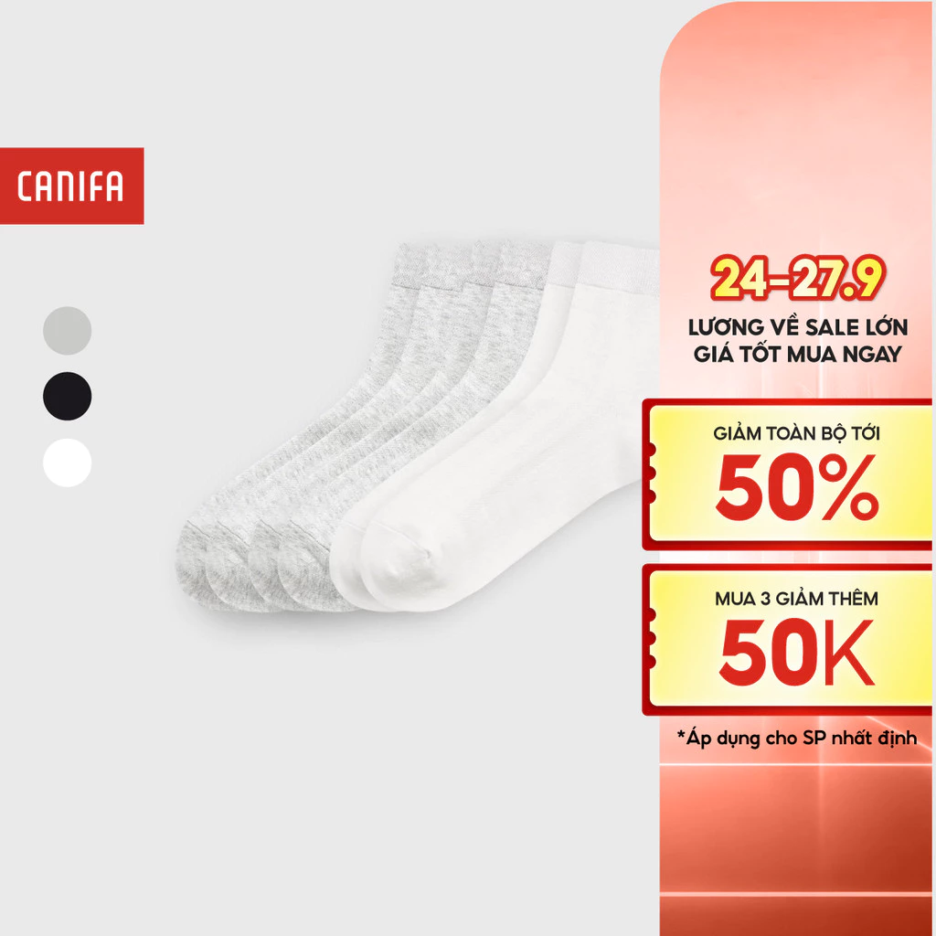 Combo 3 đôi tất nam CANIFA 8AX25A006