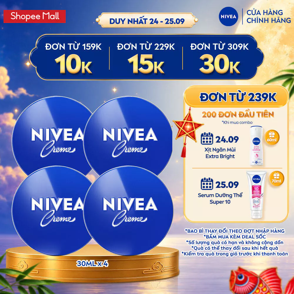 Kem Dưỡng Ẩm Da NIVEA Crème 30ml / kem body / Dưỡng Ẩm Da Mặt - 80101
