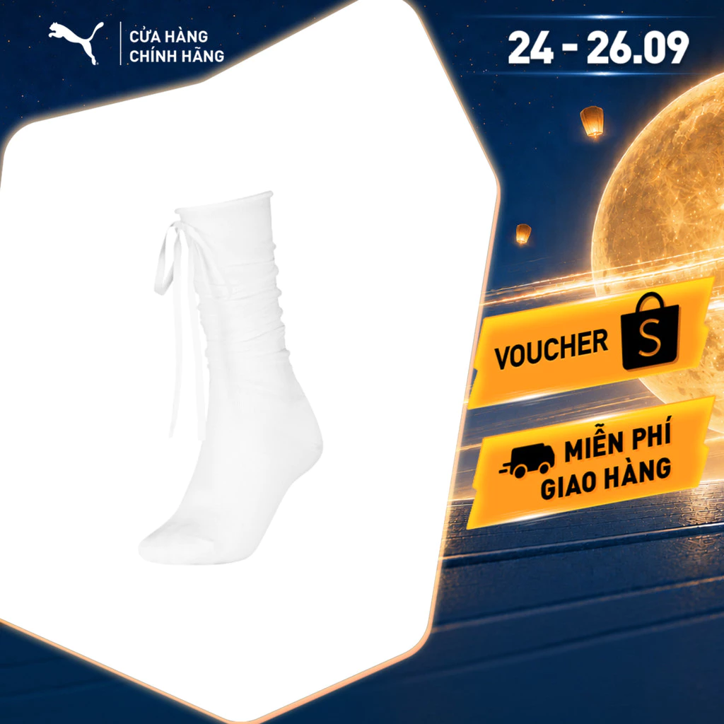 Vớ Thời Trang PUMA Nữ W Slouch Sock 1P White Màu Trắng