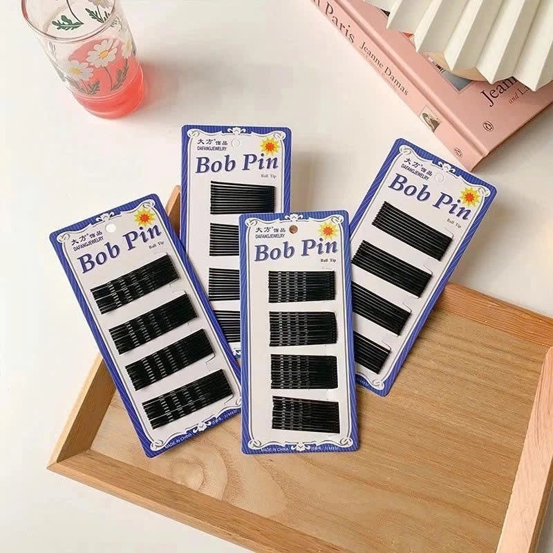 Kẹp Tăm Đen Kẹp Mái Ghim Tăm Đen Giúp Giữ Gọn Gàng Nếp Tóc