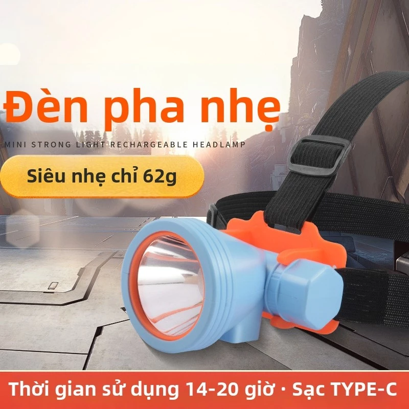 Đèn Pin Đội Đầu Đa Năng Siêu Sáng -Đèn LED Cầm Tay Chiếu Xa Dành Cho Câu Cá, Và Ngoài Trời