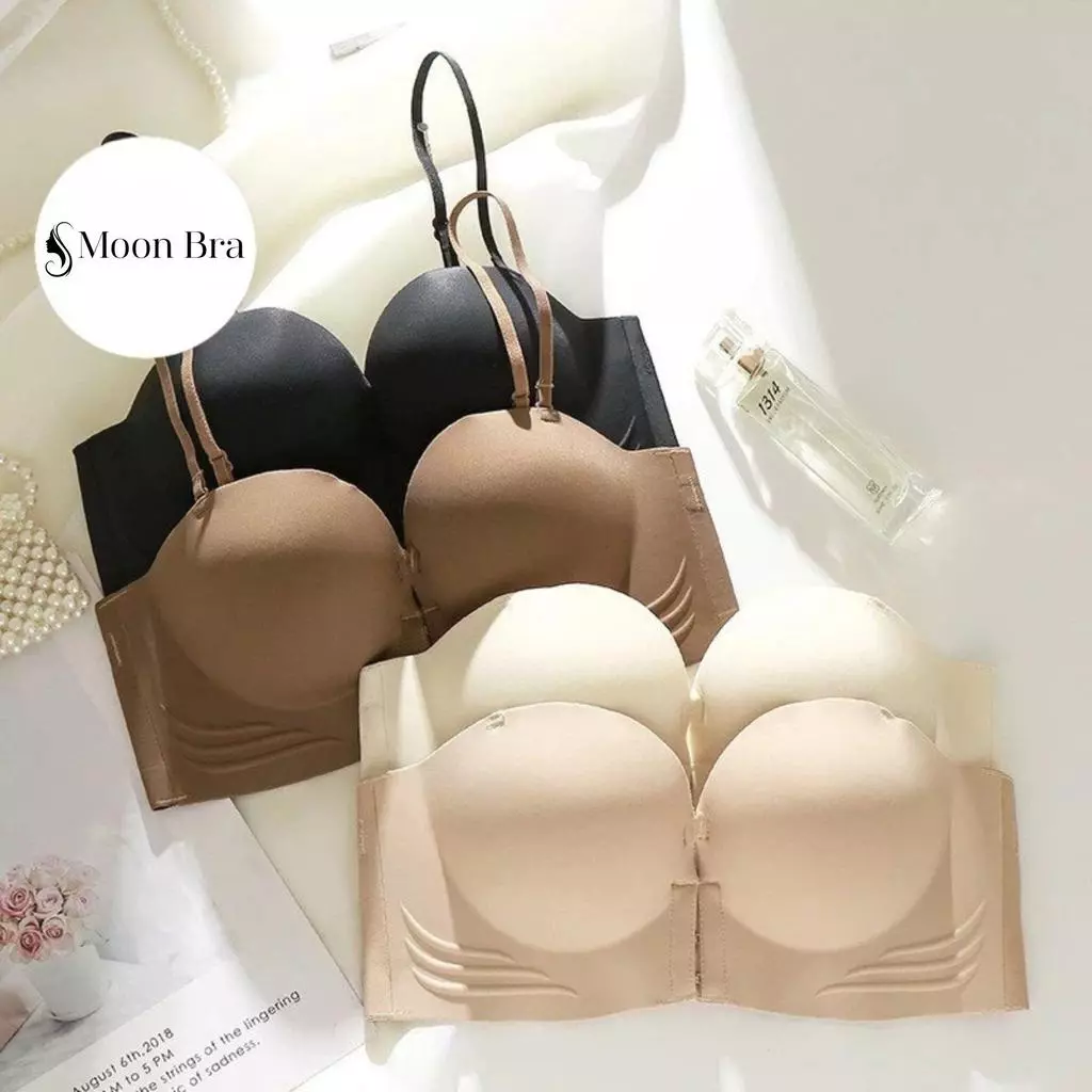 [A63-LOẠI 1] Áo Lót Không Dây Cài Trước Mút Dày 4cm Nâng Đẩy Cao Cấp, Bản Dây Che Ngấn Lưng Không Lộ Viền Bra Nữ Women