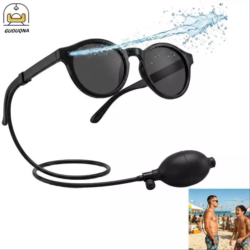 GUOUQNA Ẩn Nước Prank Kính Mát Vui Nhộn Bền Người Lớn Kích Thước Gag Kính Cho Gia Đình Tập Hợp Tiệc Sinh Nhật Tris