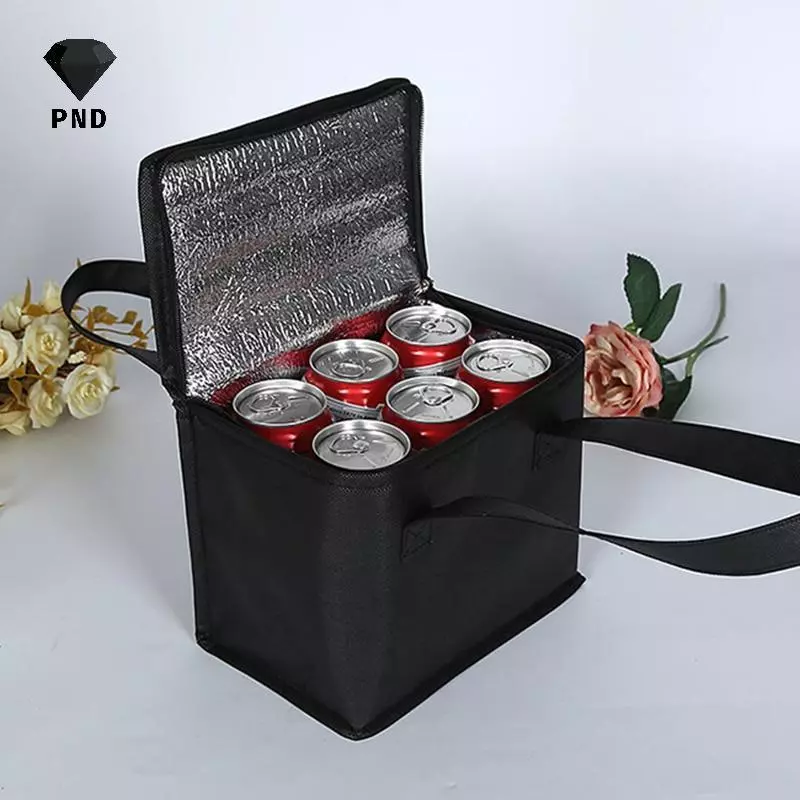 PND Ngoài Trời Hộp Làm Mát Di Động Cách Nhiệt Túi Làm Mát Cắm Trại Thực Phẩm Uống Bento Túi BBQ Zip Pa Đồ Dã Ngoại raoog