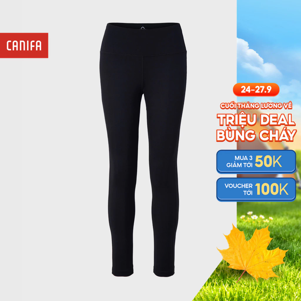 Quần leggings nữ dáng ôm CANIFA slimfit thấm hút và thoát mồ hôi nhanh 6BL26S002