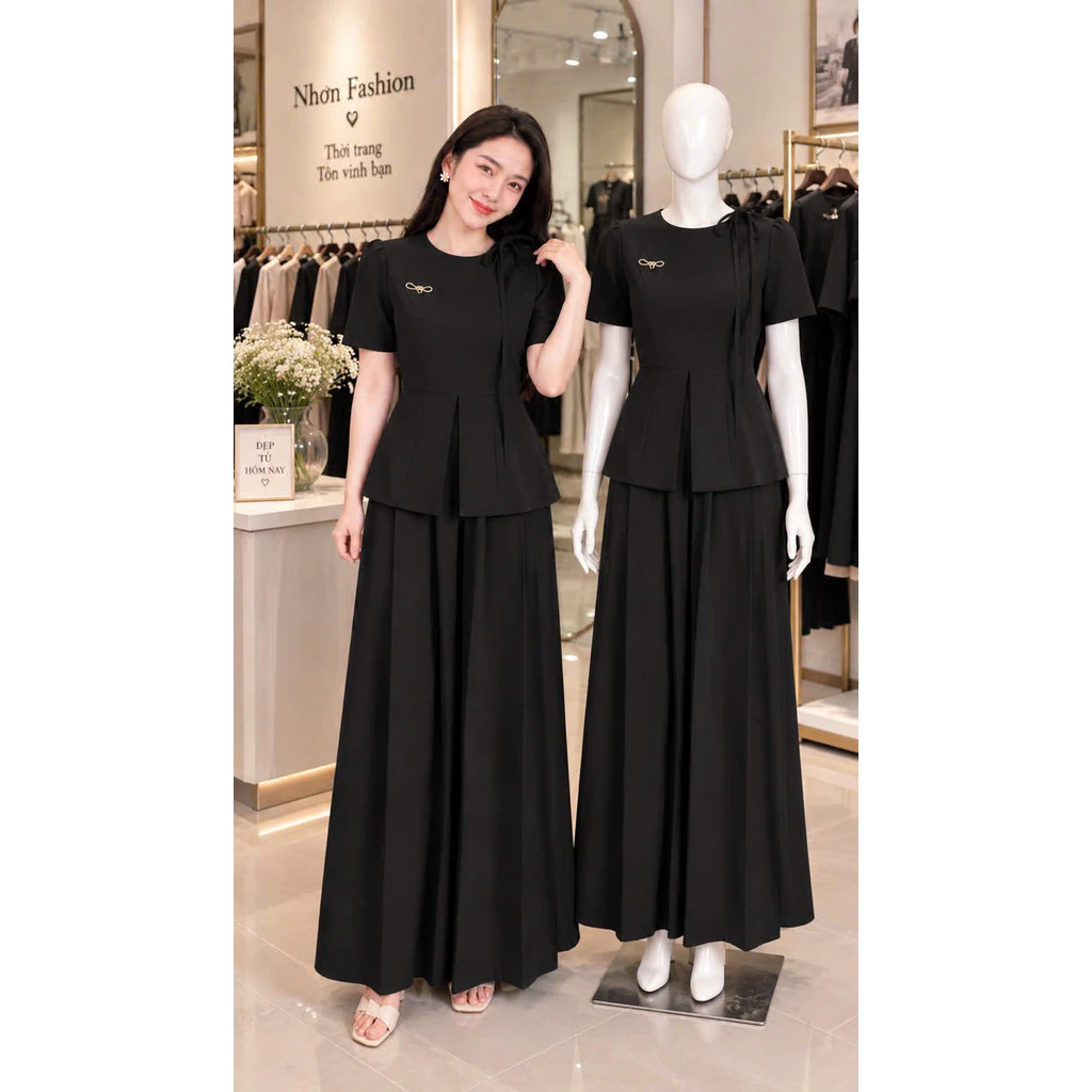 Set Bộ Thanh Vân - Thiết Kế Eo Xếp Ly - Dáng Suông Công Sở Thanh Lịch Sang Chảnh  LANO STORE