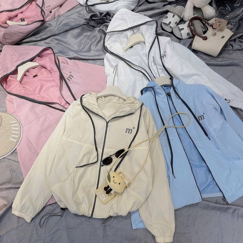 Áo Khoác Dù Có Nón 2 Lớp Form Rộng Unisex Chống Nắng Chống Gió Mặc Đi Học Đi Chơi JANGMY2