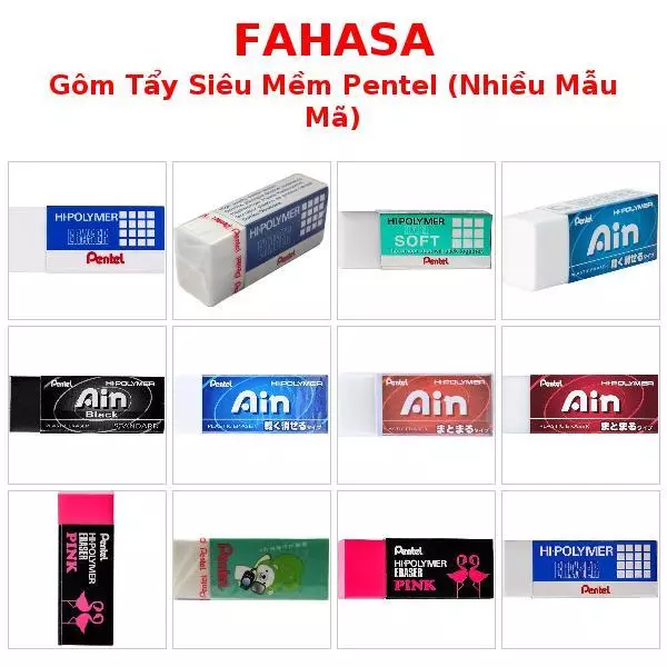 Gôm Tẩy Siêu Mềm Pentel (Nhiều Mẫu Mã)
