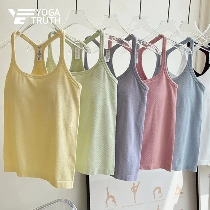 [YOGATRUTH] (Đệm cố định) Áo ngực thể thao hình chữ H Làm đẹp lưng liền mạch Áo ngực tập thể dục Yoga